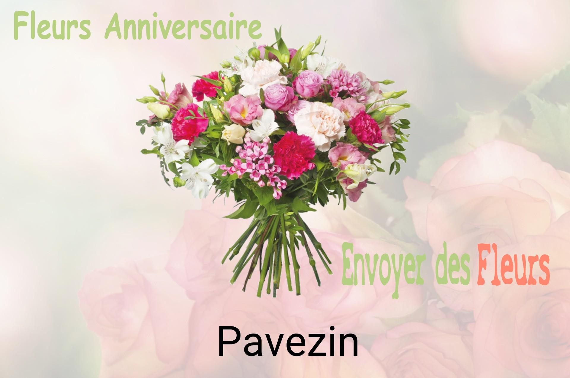 Bouquet de fleurs d’anniversaire livré à Pavezin