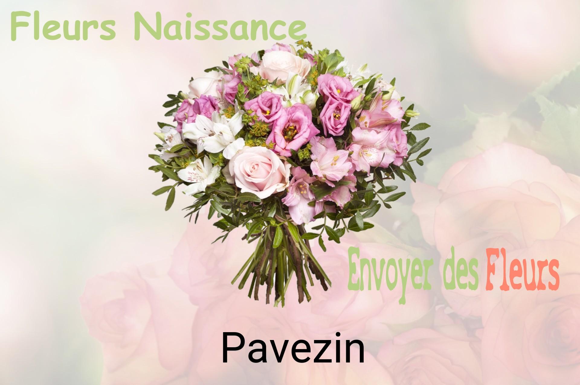 Bouquet de fleurs de naissance livré à Pavezin